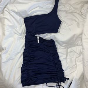 Lucy in the Sky navy blue mini party dress